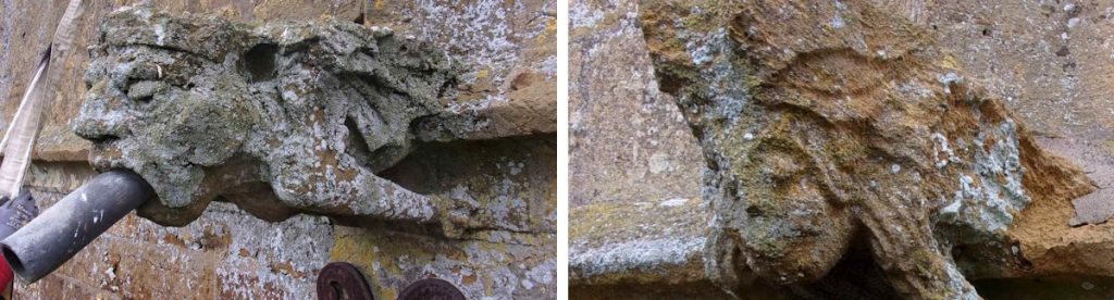 Two stone sculptures