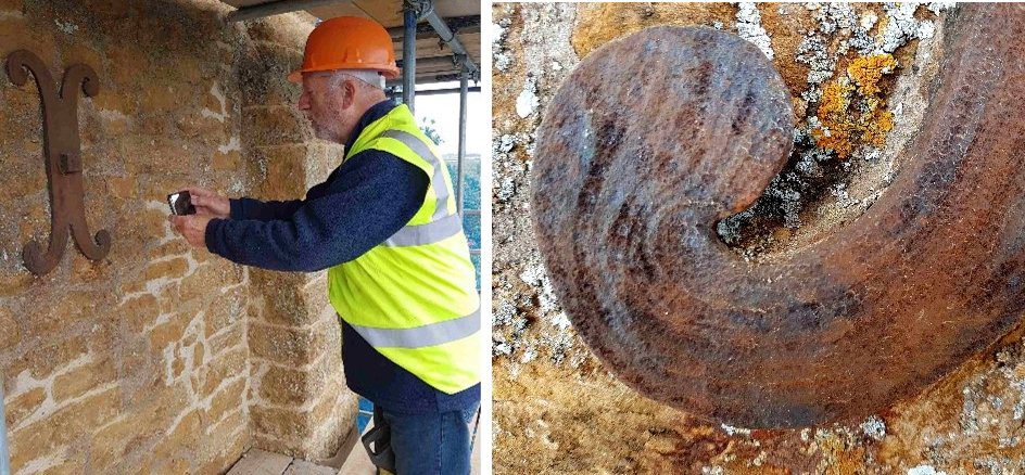 Two pictures of anchor plates