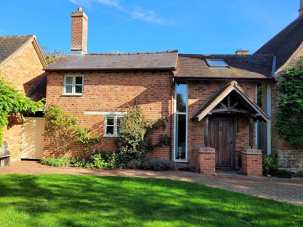 Small, brick-built cottage