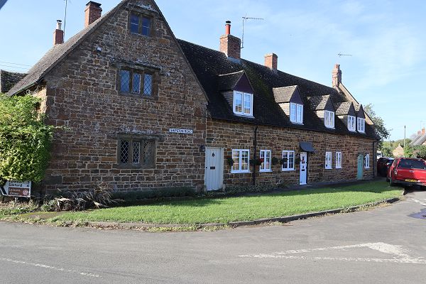 Terrace of three stone houses
