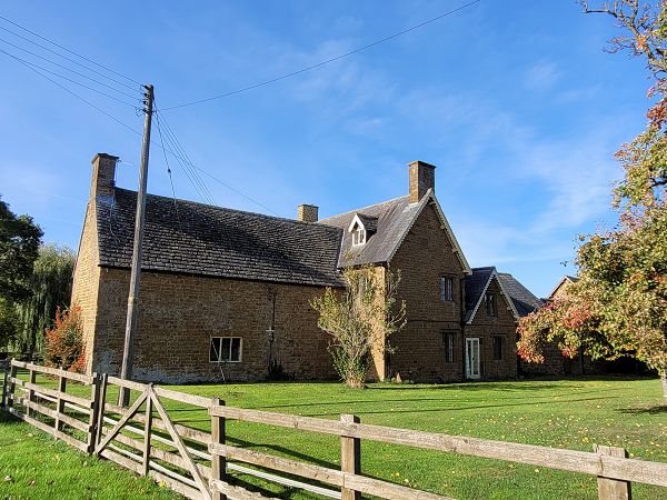 Large stone farmhouse