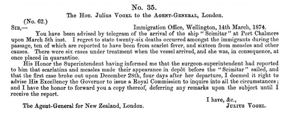 Extract from a letter