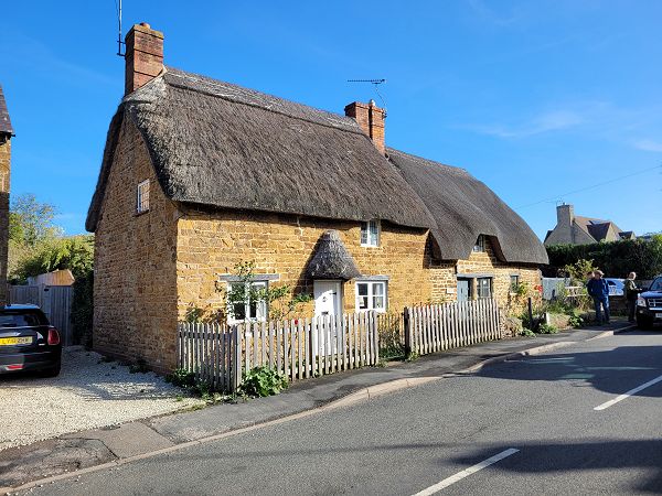 Two thatched cottages