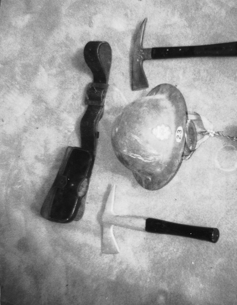 Vintage fire brigade equipment