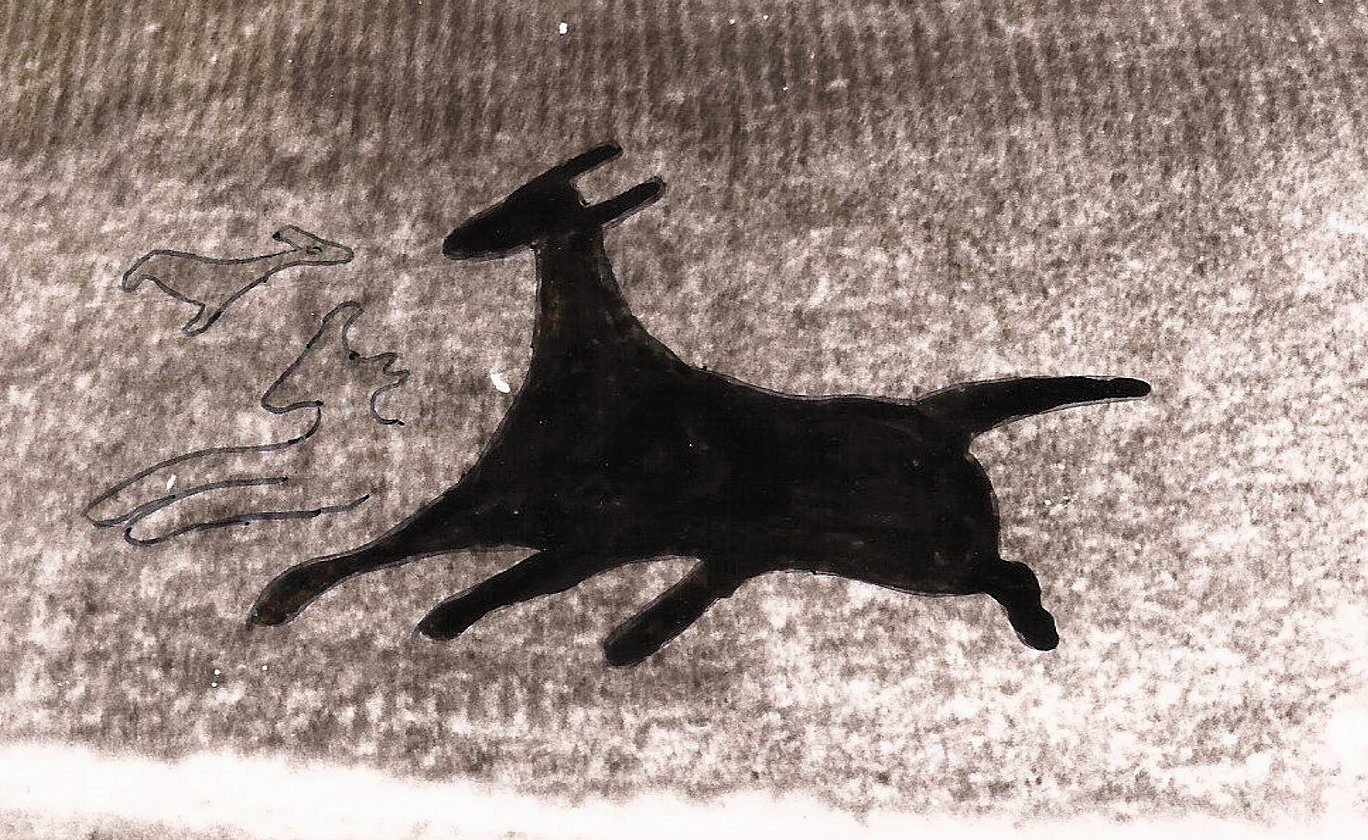 Stylised outline of a horse