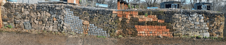 Stone and brick wall