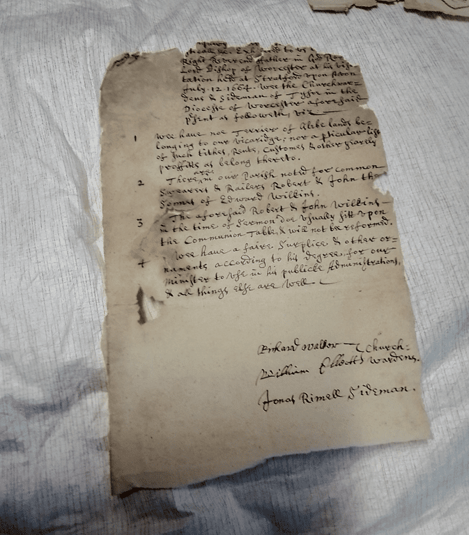 Page written with old script