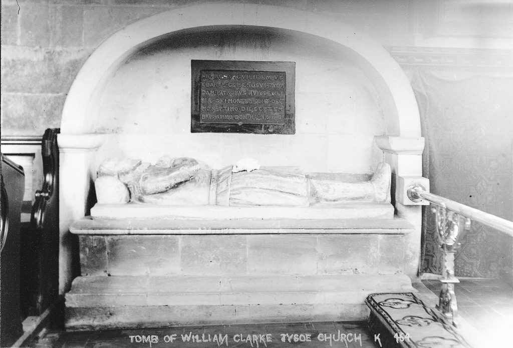 Tomb inside church