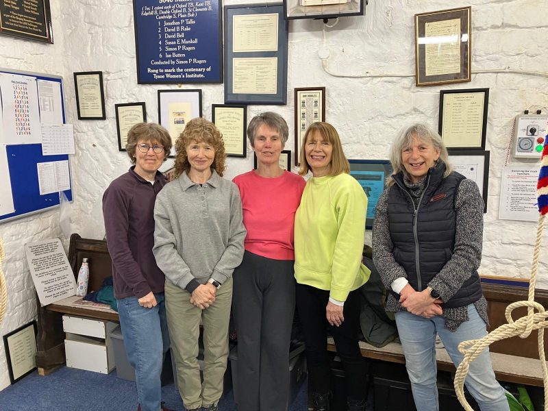 Tysoe Bellringers in the tower