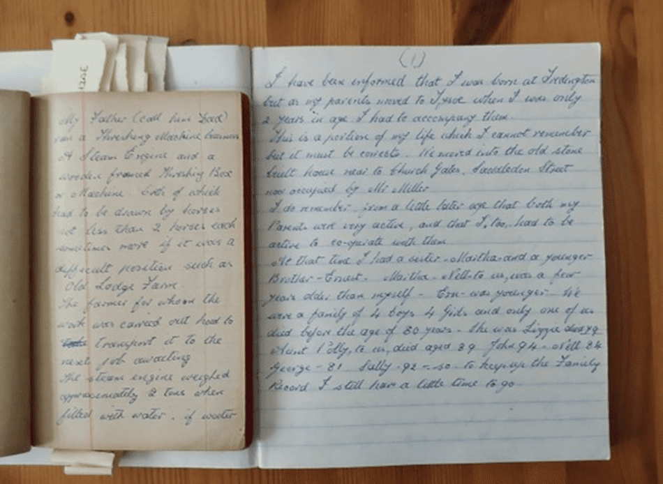 Handwritten pages