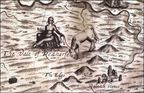 Section from antique map