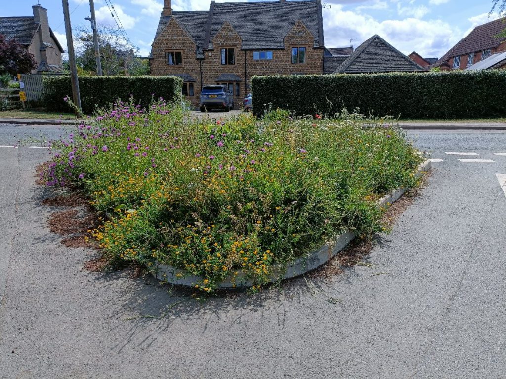 Sandpits Lane, Tysoe, at the corner with Oxhill Road