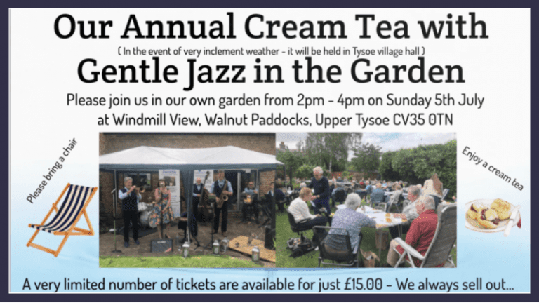 Jazz Cream Tea - advertising July event