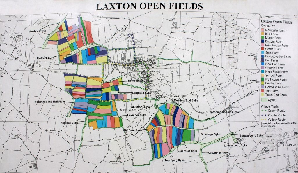 Map showing properties